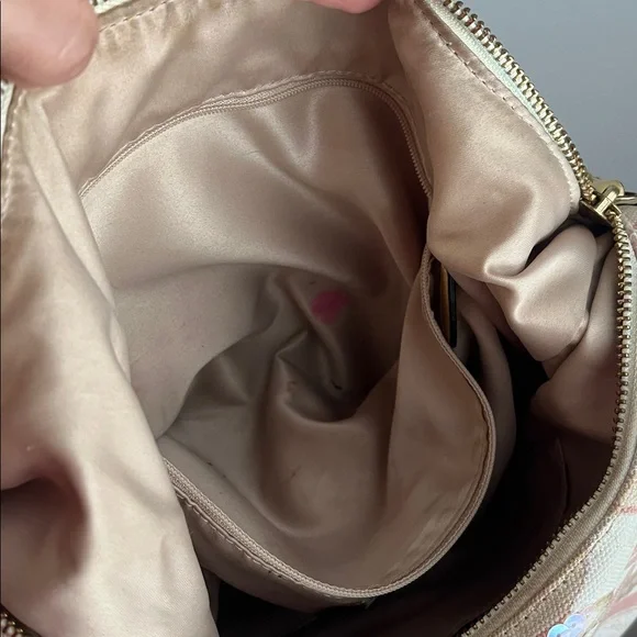 Coach Kristen Pink and Cream Sequin Shoulder Bag - Picture 15 of 15